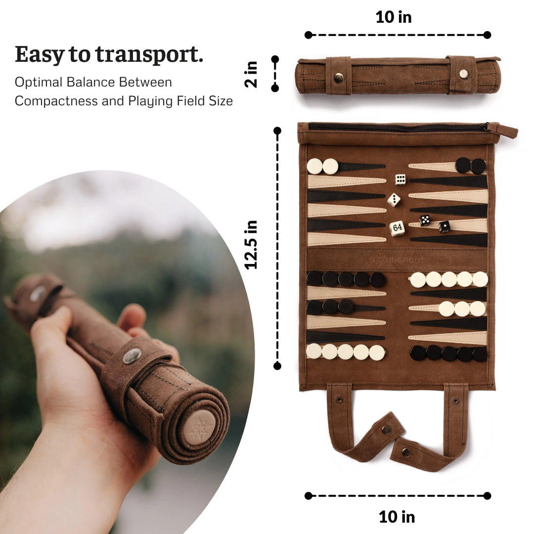 Travel Backgammon Roll