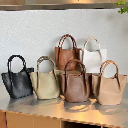 Small Tote Crossbody Bag with Cosmetic Pouch
