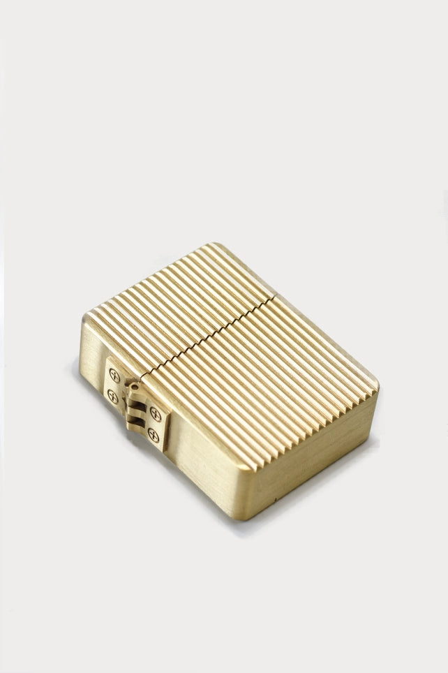 Large Kerosene Brass Fluted Lighter