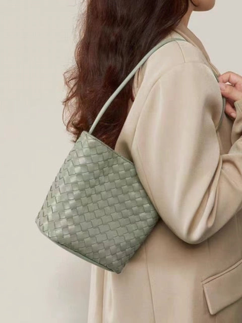 Woven Shoulder and Crossbody Bag