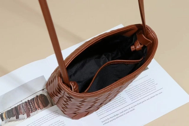 Woven Shoulder and Crossbody Bag