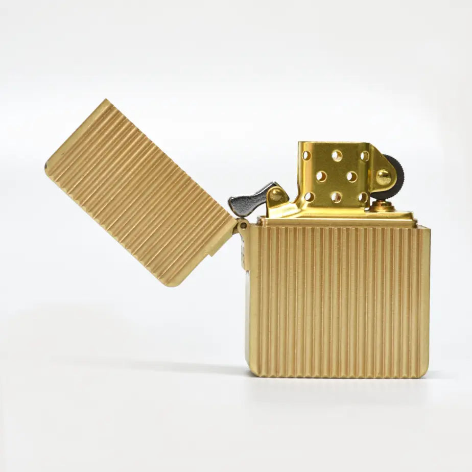 Large Kerosene Brass Fluted Lighter