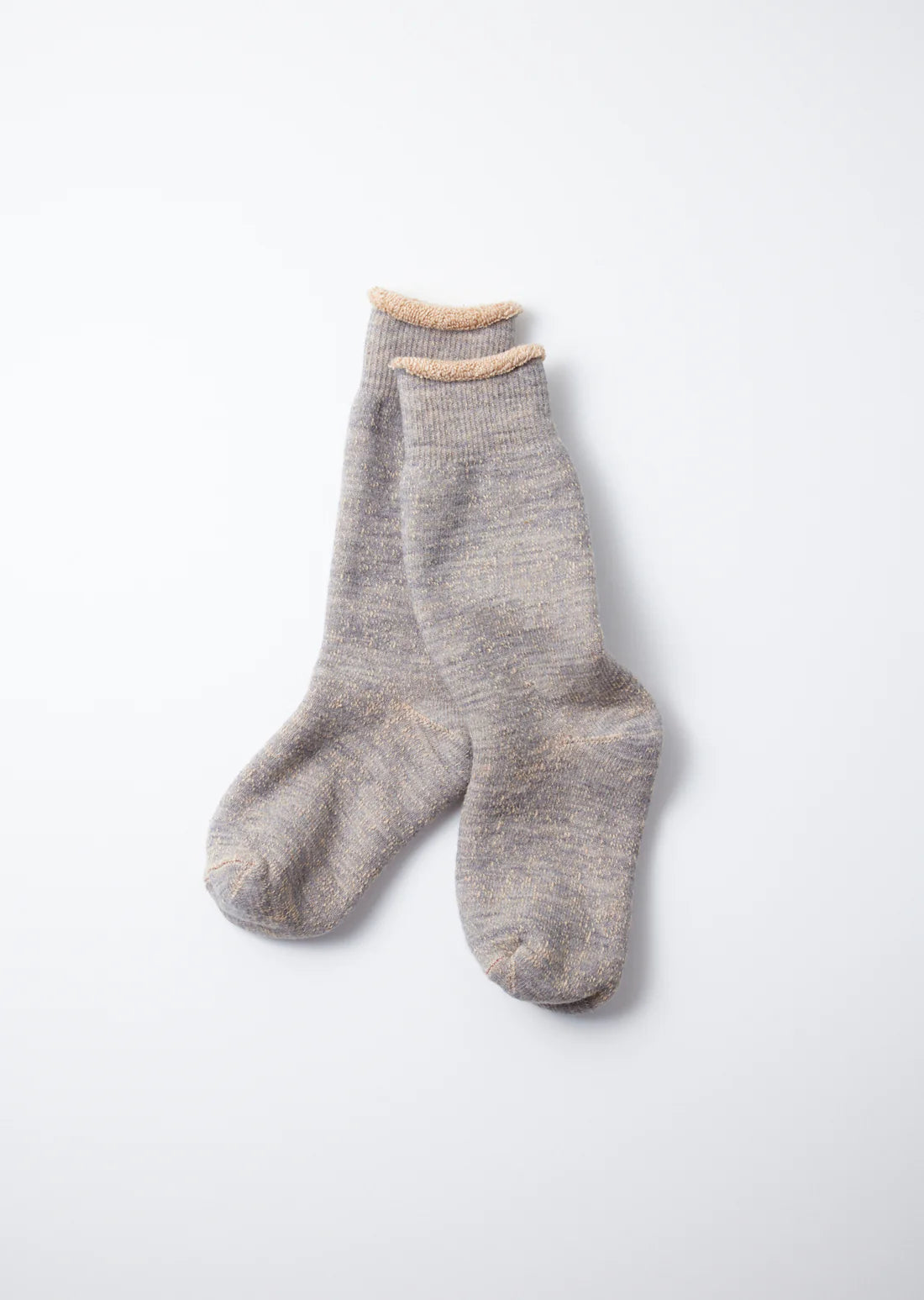 Double Face Gray Crew Socks