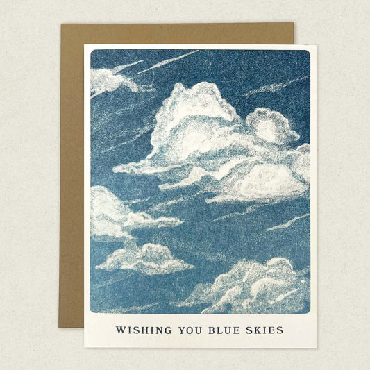 Wishing You Blue Skies Greeting Card