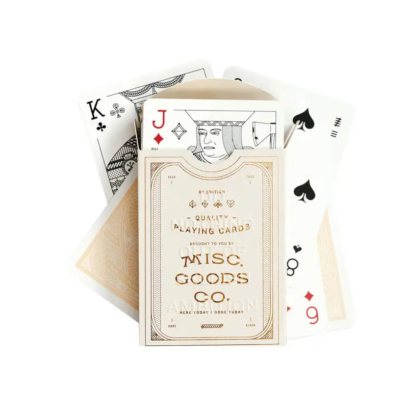 Misc Goods Co. Playing Cards Ivory