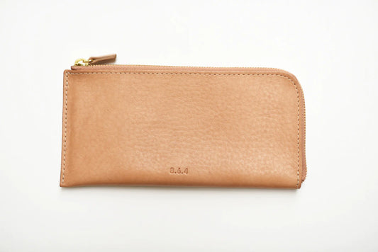 Tan Zipper Wallet