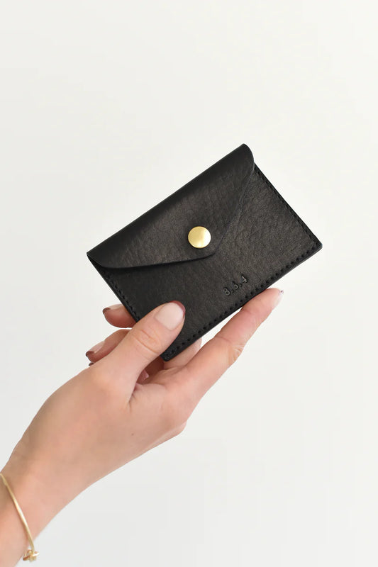 Black Snap Card Case