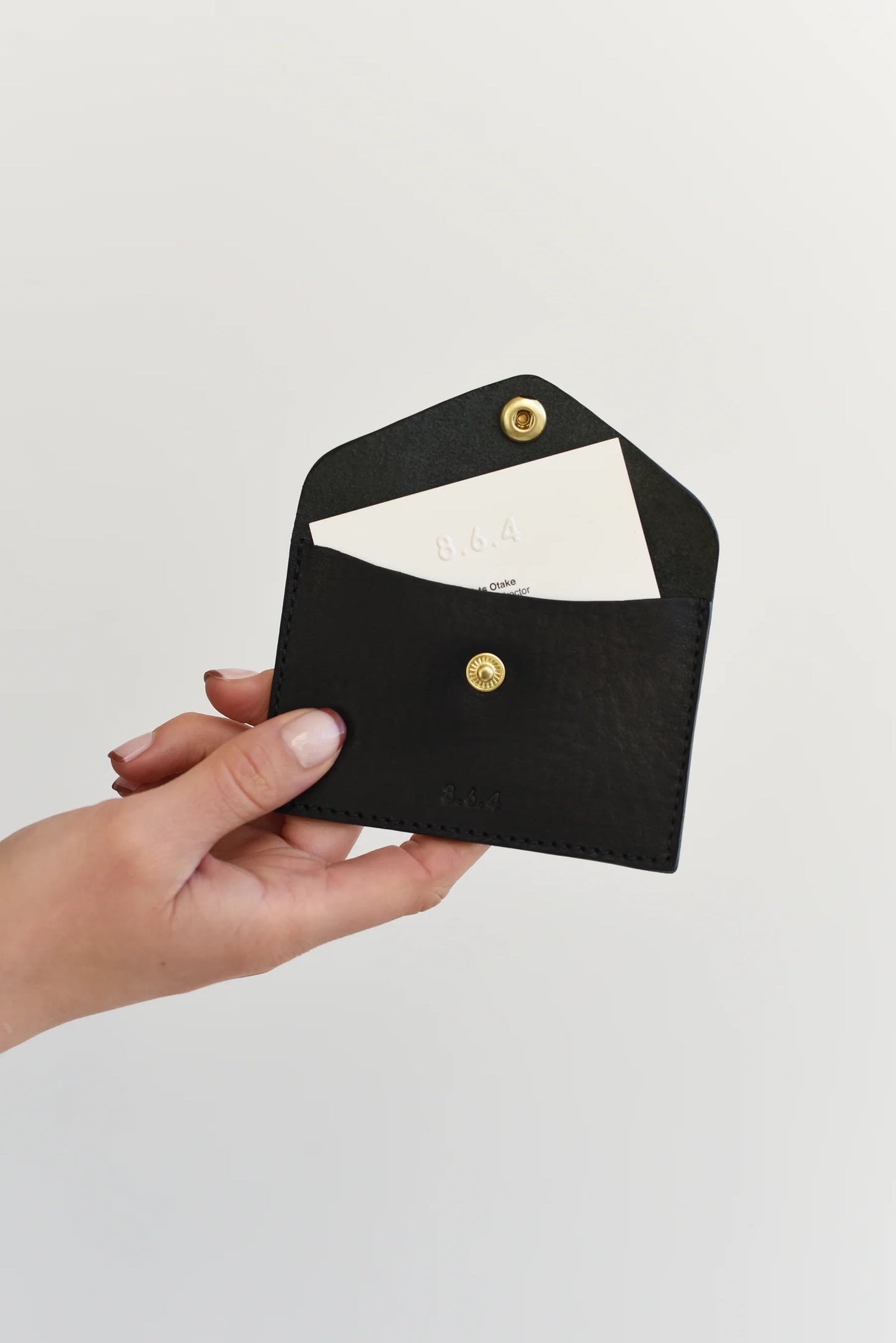 Black Snap Card Case