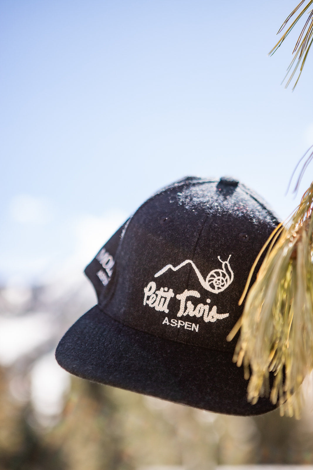 Petit Trois Aspen Snapback, Black