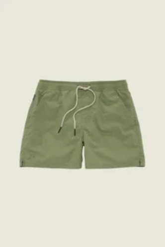 Green Nylon Swim Short