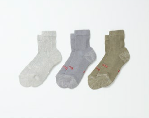 Organic Daily Crew Sock Multi Pack