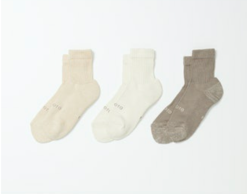 Organic Daily Crew Sock Multi Pack (Raw)