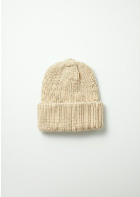 Bulky Raw Beige Watch Cap Beanie