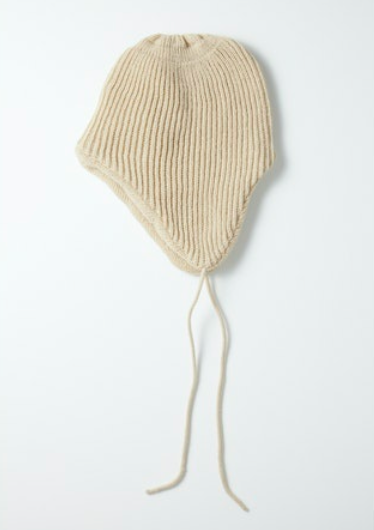 Ear Flap Merino + Cashmere Hat - Raw