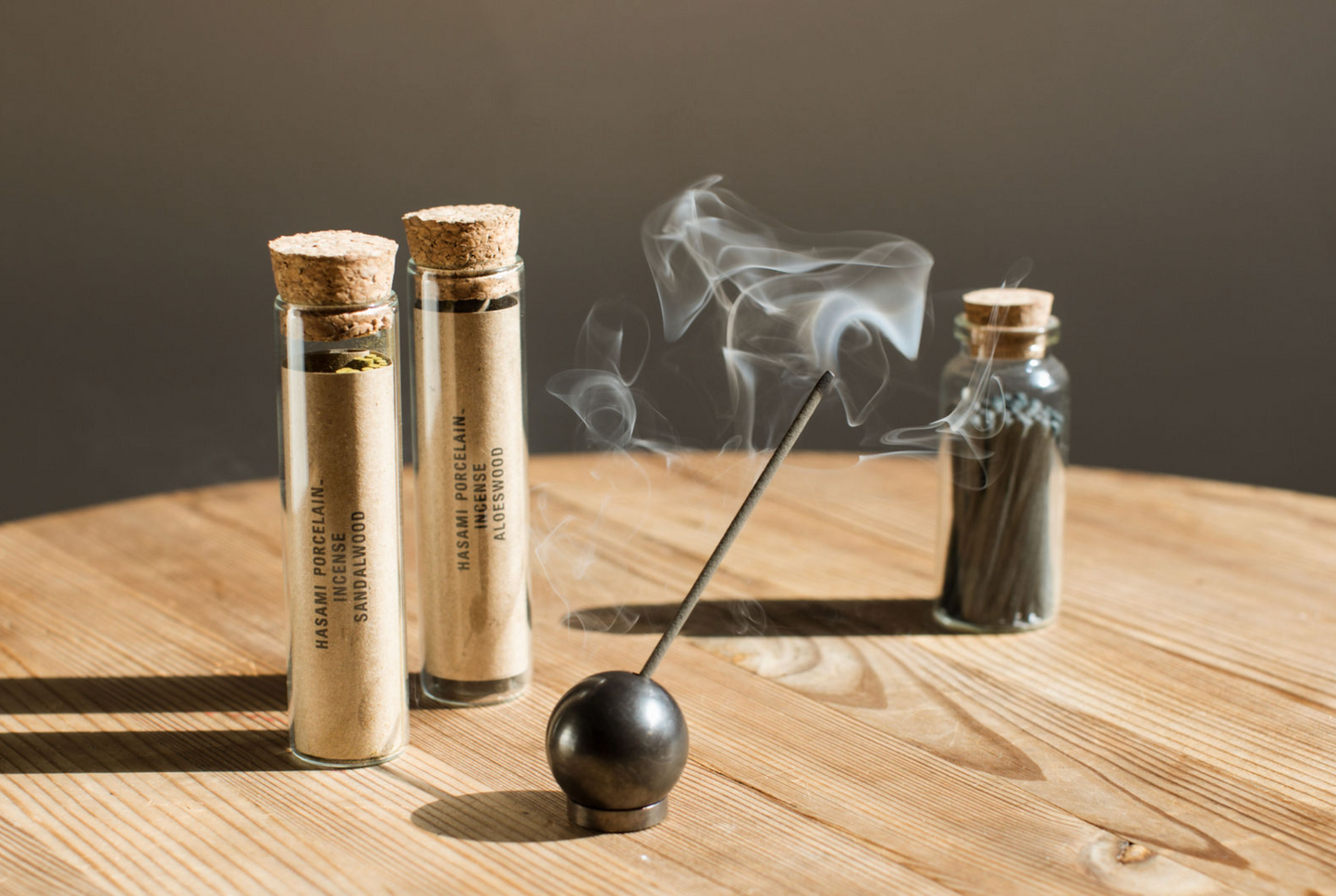 Black Sphere Incense Holder