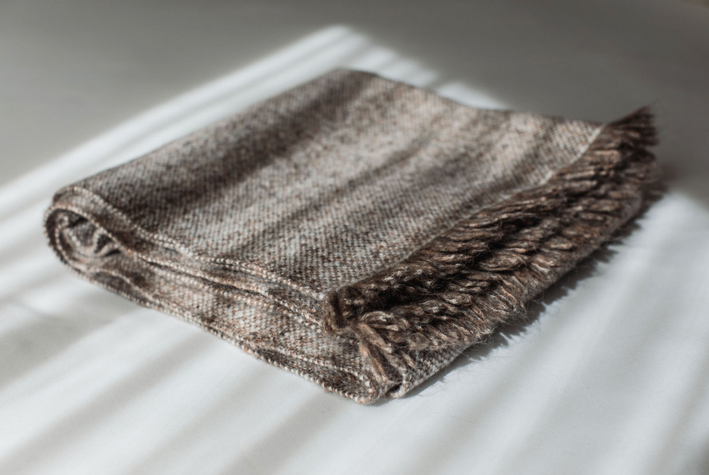 Handwoven Marl Wrap, Spice/White