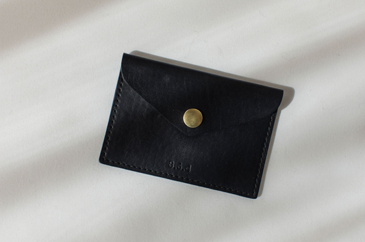 Black Snap Card Case