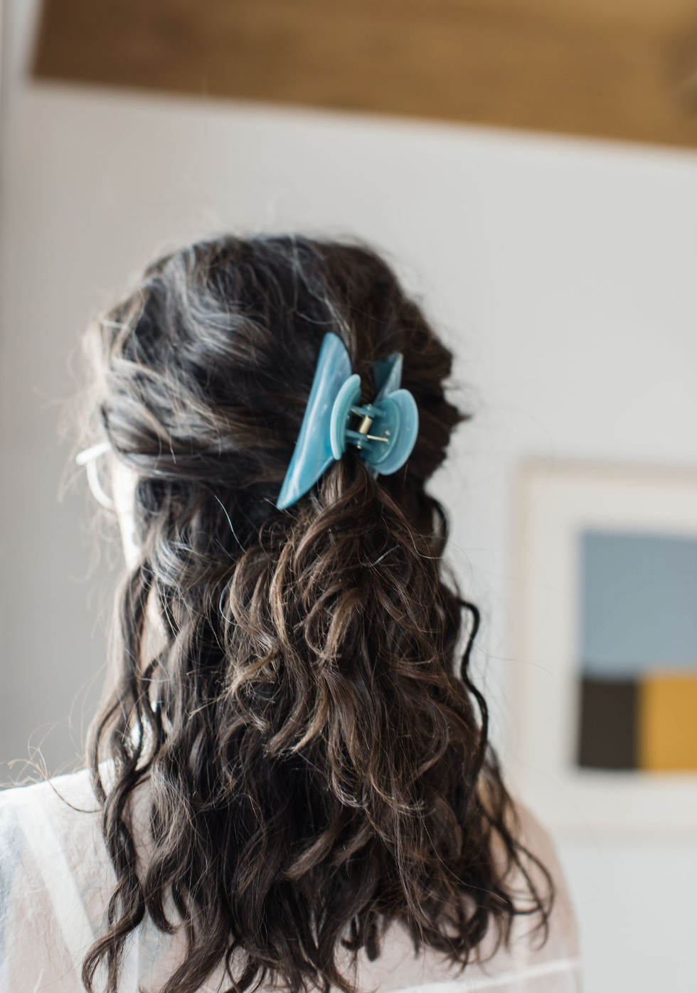 Midi Heirloom Claw in Jadeite - Hair Clip