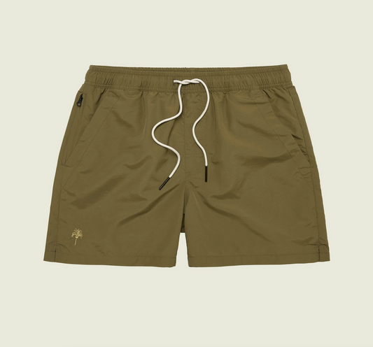 Green Nylon Swim Short