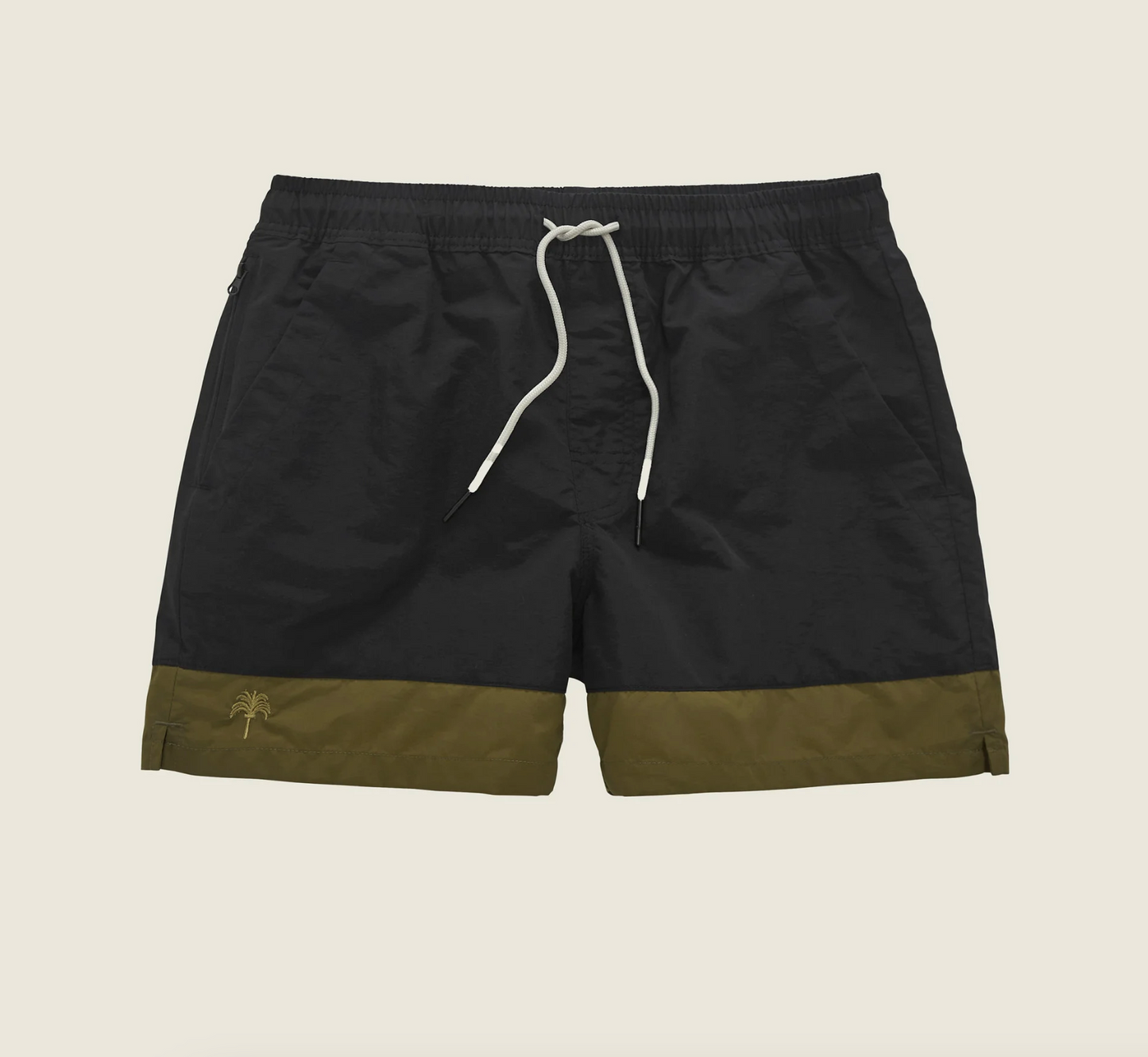 Army Stripe Nylon Swim Shorts