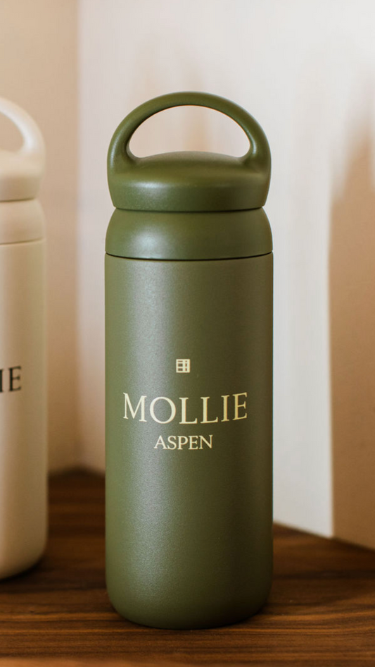 MOLLIE Water Bottle x Kinto, Olive