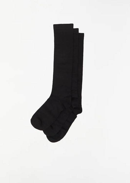 Merino Wool Blend Knit Tall Socks