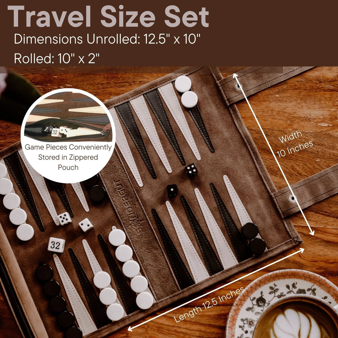 Travel Backgammon Roll