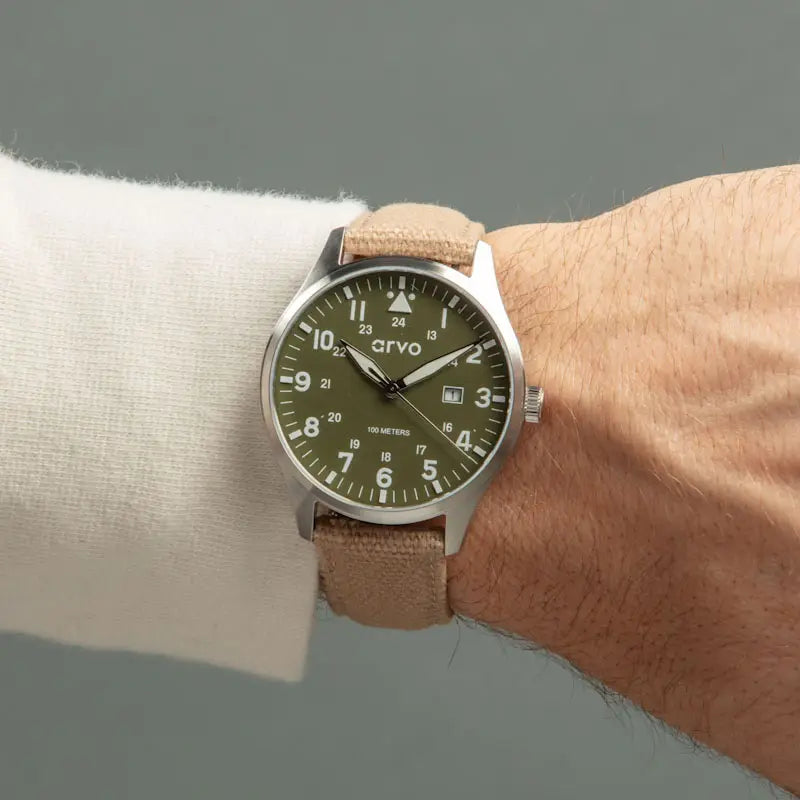 Arvo Rove Field Watch - Spring Green