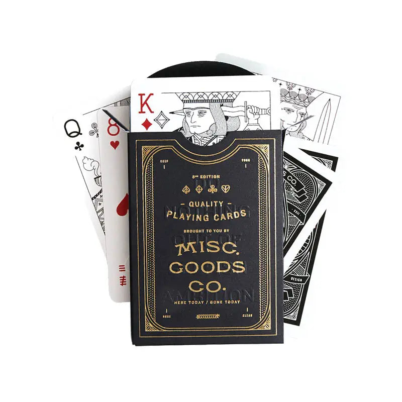 Misc Goods Co. Playing Cards Black