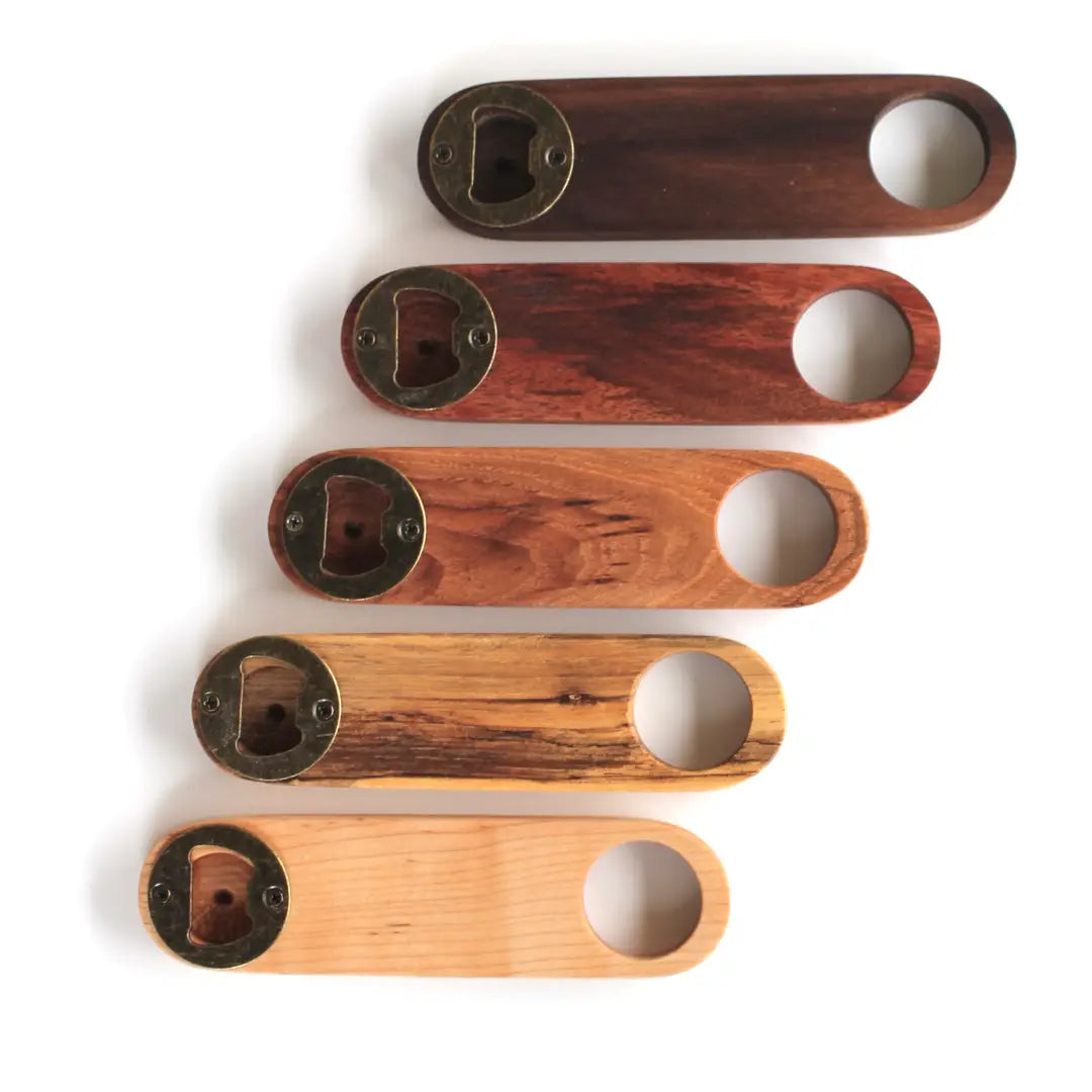 Handcrafted Natural Wood Bottle Opener