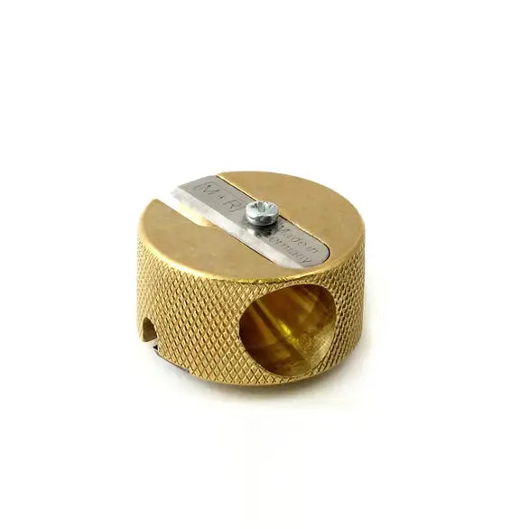 Brass Round Double-Hole Sharpener