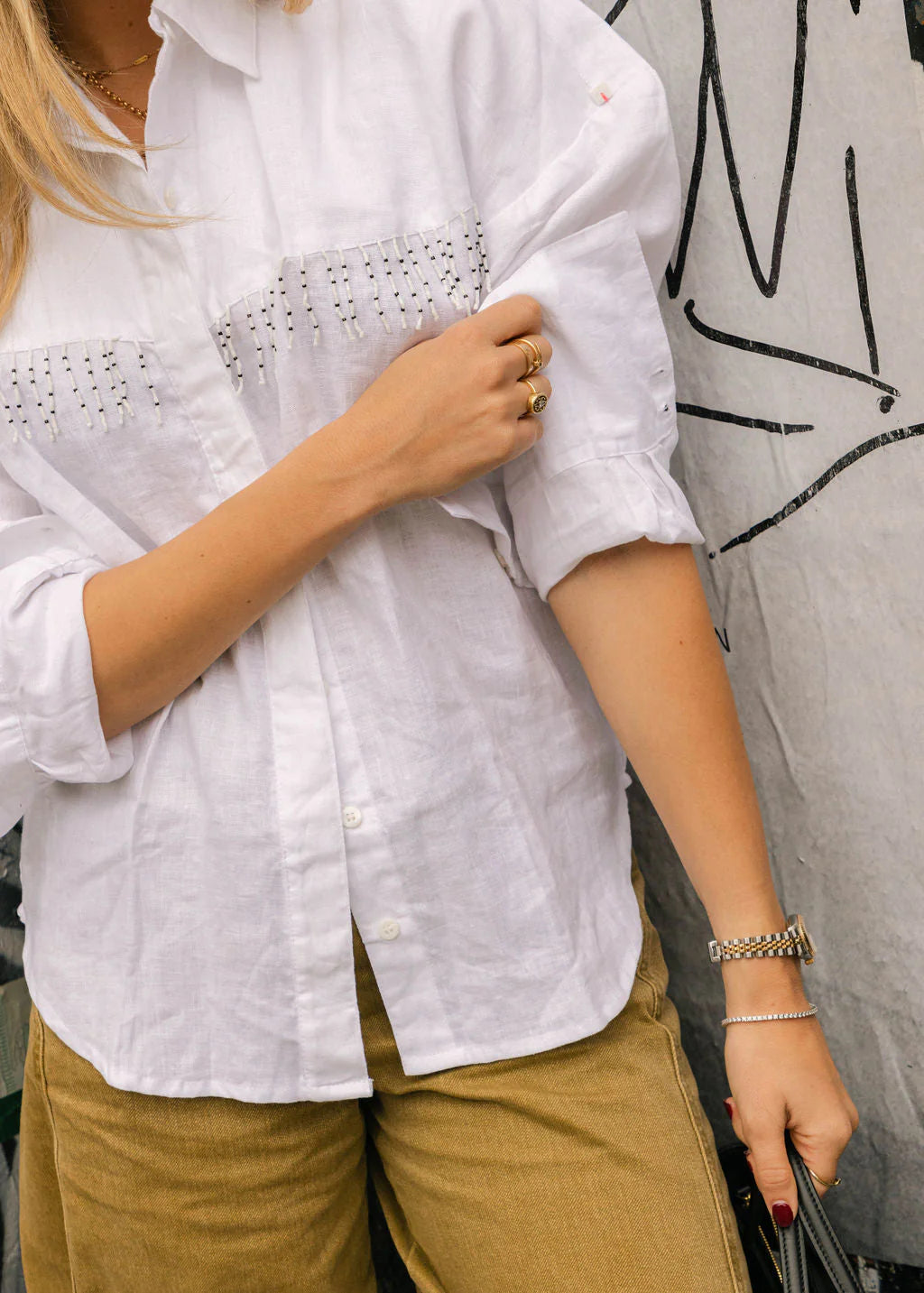 White Ulu | Black & White Fringe
